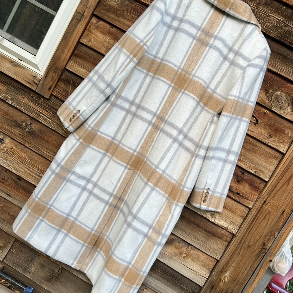 Ann Taylor nwot plaid jacket wool blend fully lined - Picture 6 of 7